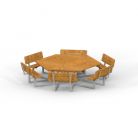 Picknick tafel met 6 zitjes