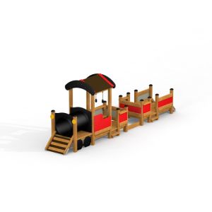 Trein met wagons
