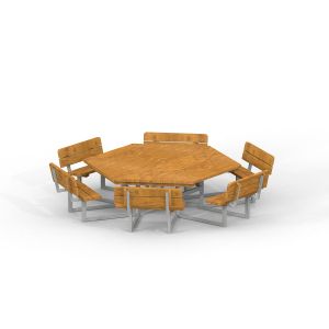 Picknick tafel met 6 zitjes